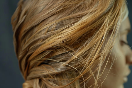 human hair structure, snapshot aesthetic,keratinの素材