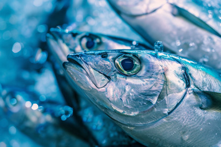 fish market, fish industry concept.の素材