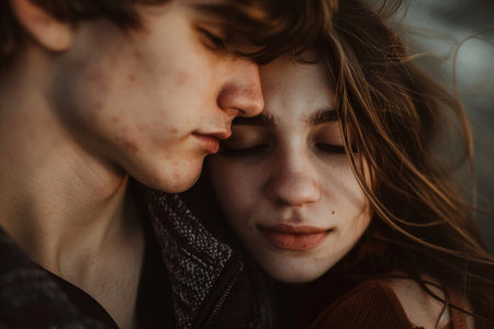 avoidant type of attachment in relationships concept.の素材