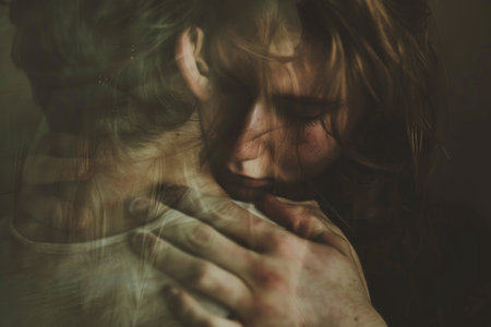 avoidant type of attachment in relationships concept.の素材