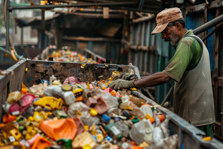 waste and rubbish sorting concept.の素材