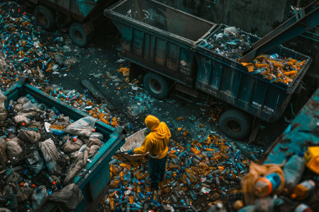 waste and rubbish sorting concept.の素材