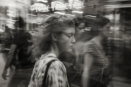 ignoring people concept,avoidant person.の素材
