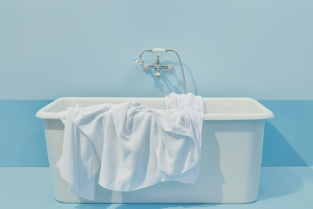 washing up of clothes concept,aesthetic view.の素材