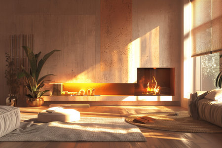 heating at home concept ,snapshot aesthetic picture.