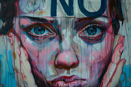 refusal sign with inscripion, no chance concept.の素材