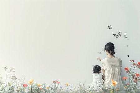 Mother's Day celebration with flowers, love, and gratitude. Heartfelt appreciation for moms worldwide.の素材