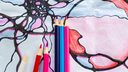 Neurographic art therapy draws intricate patterns, enhancing mindfulness and creativity