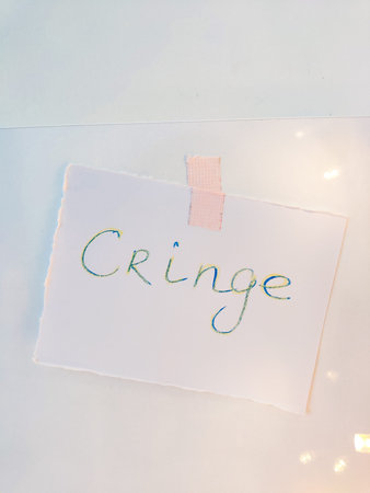 Embarrassing moment that causes discomfort and secondhand embarrassment...の写真素材