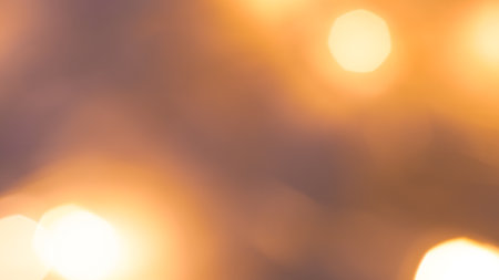 golden blurred bokeh background, festive backdrop.の写真素材