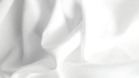 white silk fabric background copy space..の写真素材