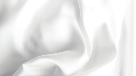 white silk fabric background curly lines.の写真素材