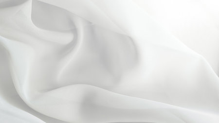 white silk fabric background copy space..の写真素材