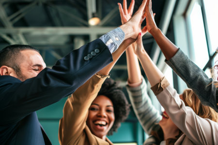 team building concept and job activities.の素材