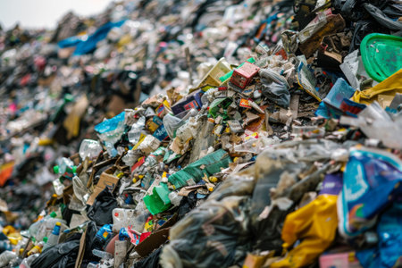 buying a lot of goods, shopping, consumerism concept.の素材