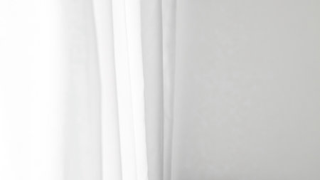 Abstract white folds background with elegant lines, perfect for modern designs.の写真素材