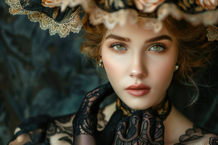 Old money lifestyle portraits, elegant fashion, classic style, refined social classの素材