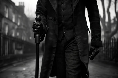 Sophisticated old money attire: classic, premium garments with fine textilesの素材