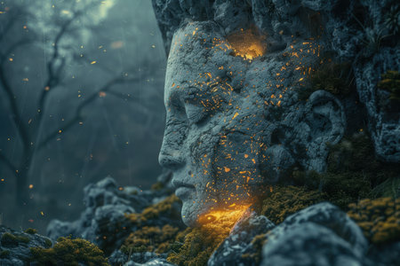 ASMR and mindfulness techniques for inner peace, mental clarity, and focus.の素材