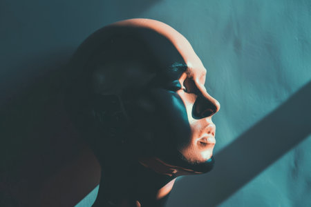 psy concept,symbolizing control over thoughts and purposeの素材