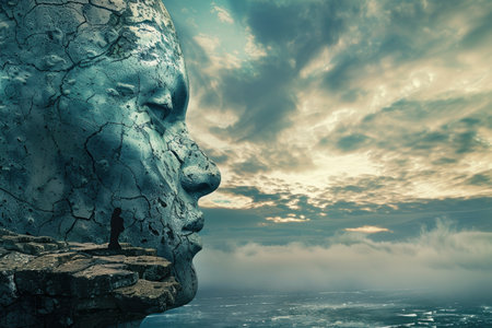 concept, symbolizing inner discoveryの素材