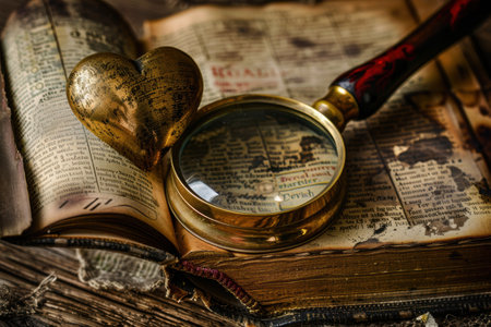 An abstract portrayal of the search for love, highlighting the emotional journey and meaningful connections through symbolic imagery.の素材