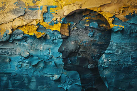 concept, symbolizing resilience and hope for Ukrainiansの素材