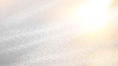 Festive golden snow pattern on a luxurious Christmas background with elegance.の写真素材