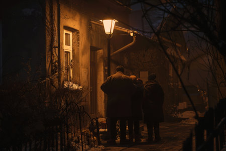 Ukrainian refugee abroad in Europe facing challenges and seeking stability.の素材