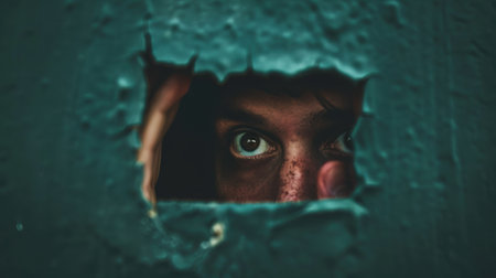 Avoidant attachment personality, a funny illustration of emotional distance.の素材