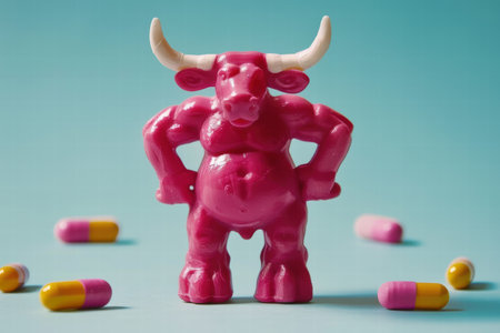 Fitness and bodybuilding concept related to testosterone levelsの素材