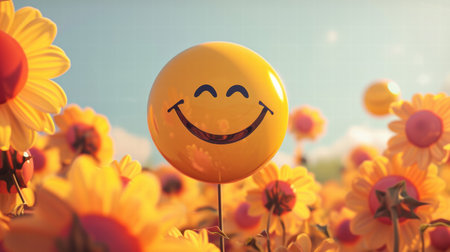 A positive mindset with a cheerful and optimistic outlook on lifeの素材