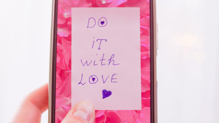 stickers in pink for emotional strength and daily joy.