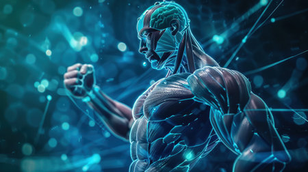 Pre and post workout protein regimes to enhance athletic performance.の素材