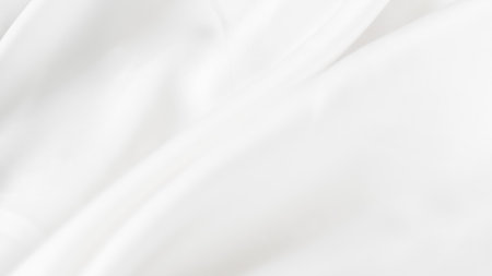 White silk folds in clean composition for high end product visual concepts.の写真素材