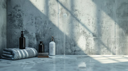 Beauty treatment concept with straight smooth healthy shiny hair.の素材