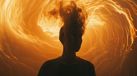 Thinking skills and awareness concept in the context of brain function.の素材