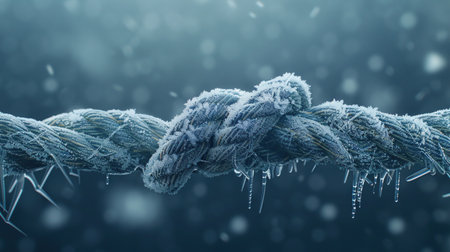 Abstract concept of frozen inner conflict and emotional stagnation inside.の素材