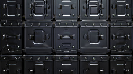 Stylish safe pattern backdrop representing privacy and digital protection.の素材