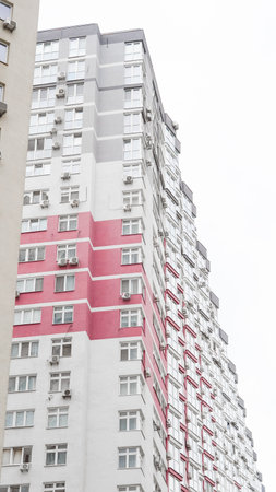 Apartment rentals in modern housing blocks in residential zones.の写真素材