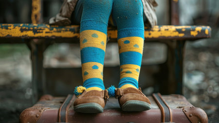 People sitting in basement shelter during shelling in Ukraine waiting ceasefire.の素材