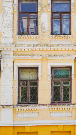 Renaissance palace facade shot for museum exhibits or luxury brand backdrops.の写真素材