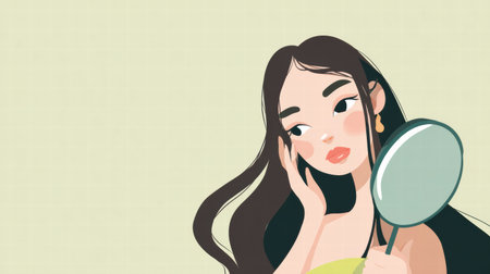 Minimal concept promoting mental health and psychological age balance awarenessの素材