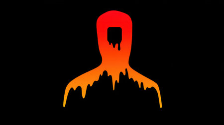 Cognitive rift opening inside the mind, exposing abstract distortions and emotional fractures.の素材