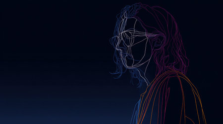 Mental collapse revealing twisted inner layers and fragmented emotional distortions.の素材