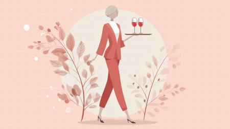 Rustic romantic dinner in countryside setting with wooden textures and warm candles.の素材