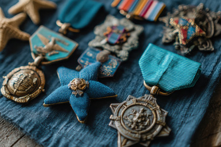 Artistic concept focused on the strength sacrifice and unity of veterans and their service.の素材