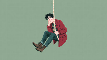 Visual concept illustrating suspended emotions, frozen mental states and internal stillness.の素材