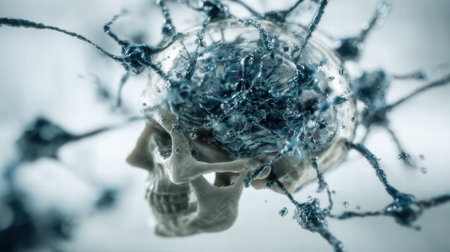 Concept art showing heightened emotional reactivity and unstable inner patterns.の素材