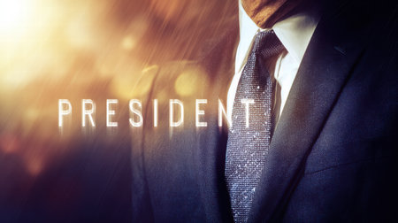 Abstract presidents day image showing symbolic unity and national spirit.の素材